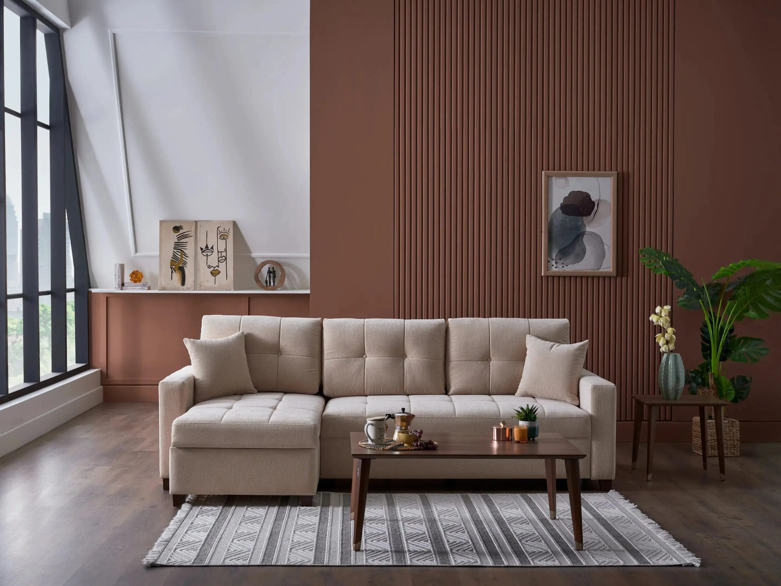 IVY Sectional (Beige) - Image 3