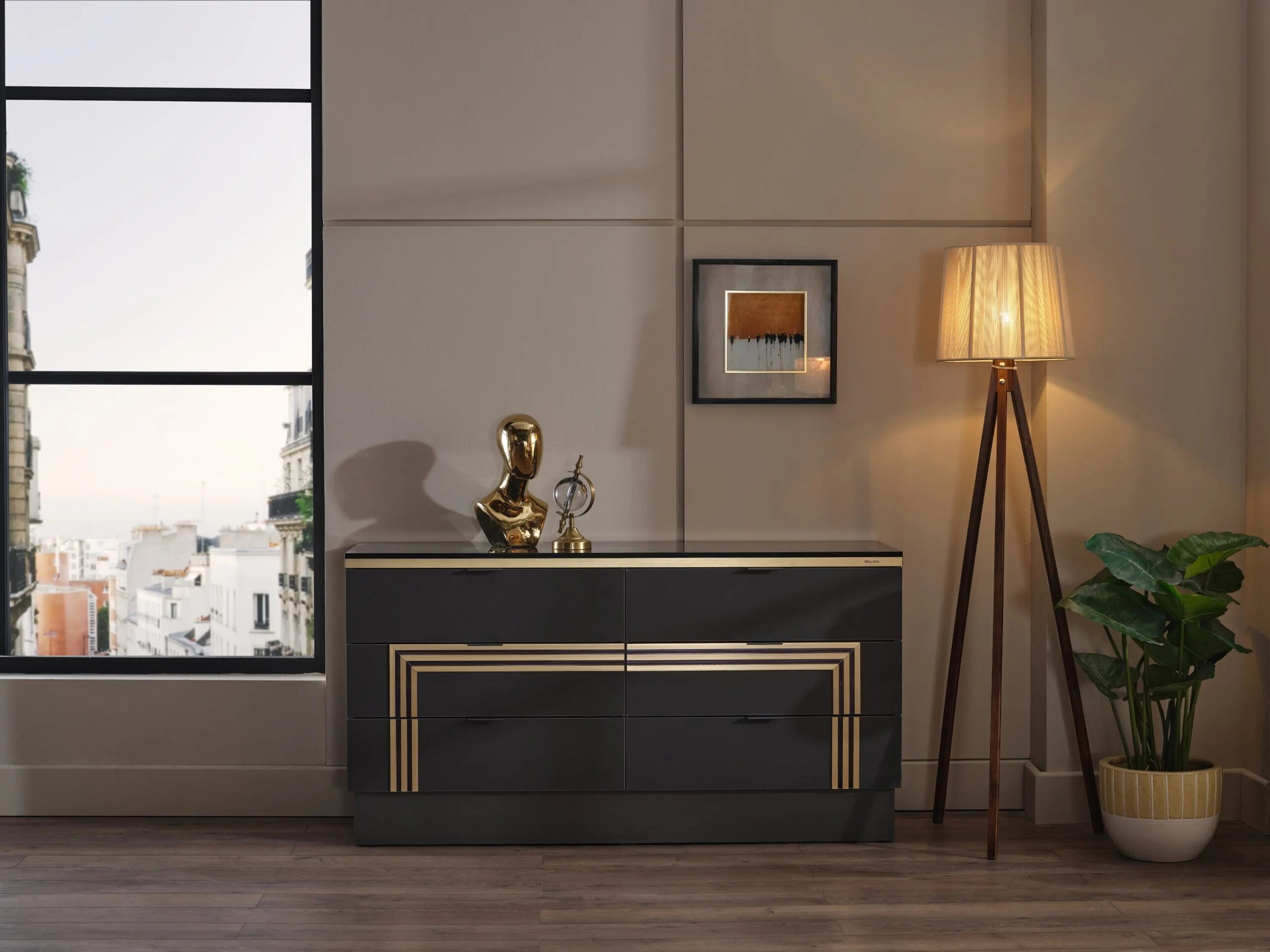Carlino Black Leather Storage Bedroom Set – Queen & King Size — King / Bed Only - Image 9