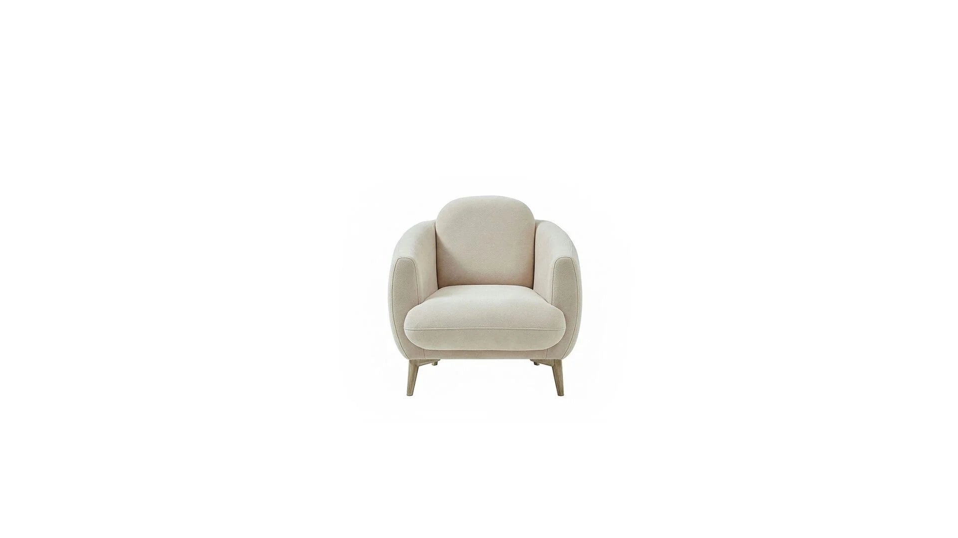 VALENTY Accent Chair — Pera Beige
